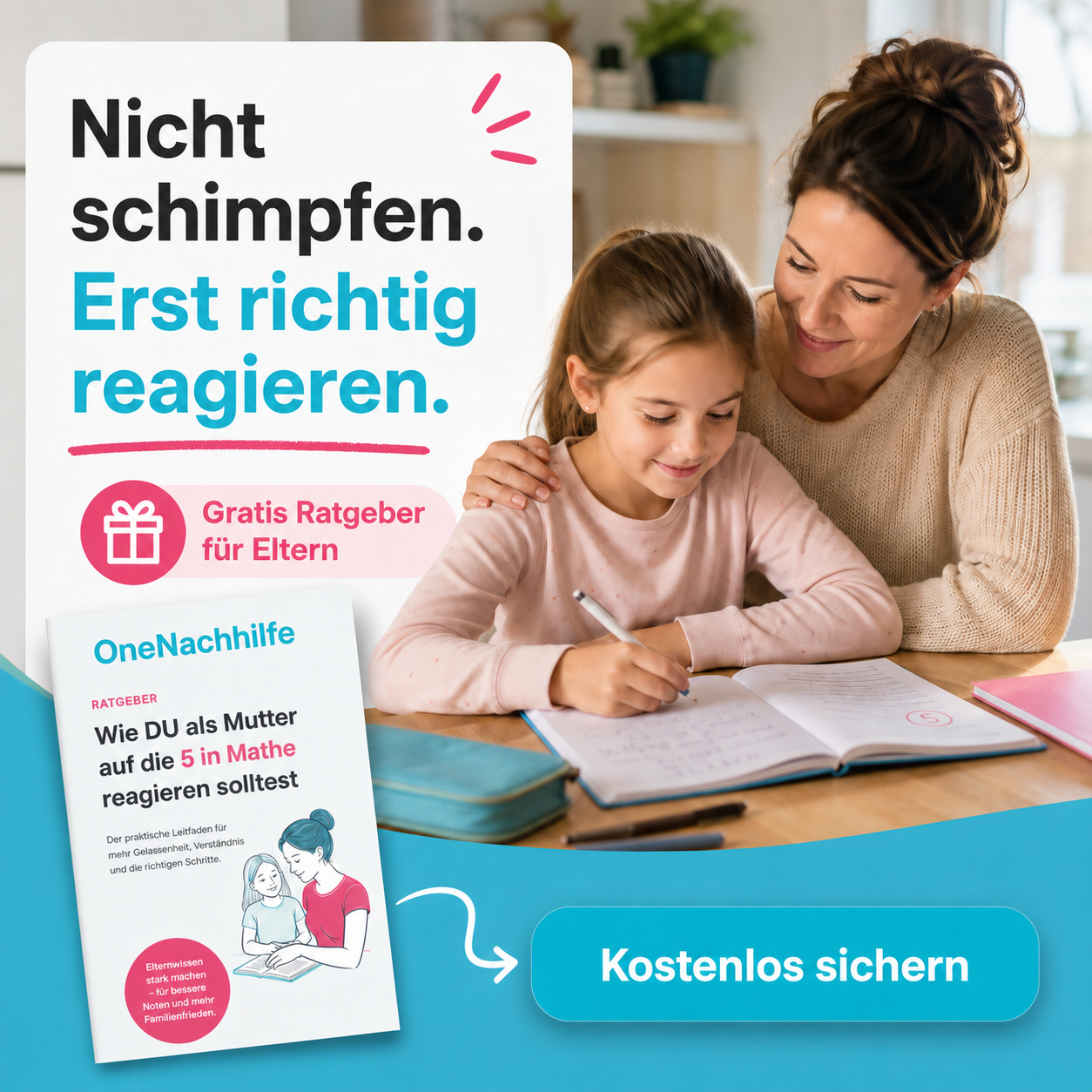 Kostenloser OneNachhilfe Eltern-Ratgeber